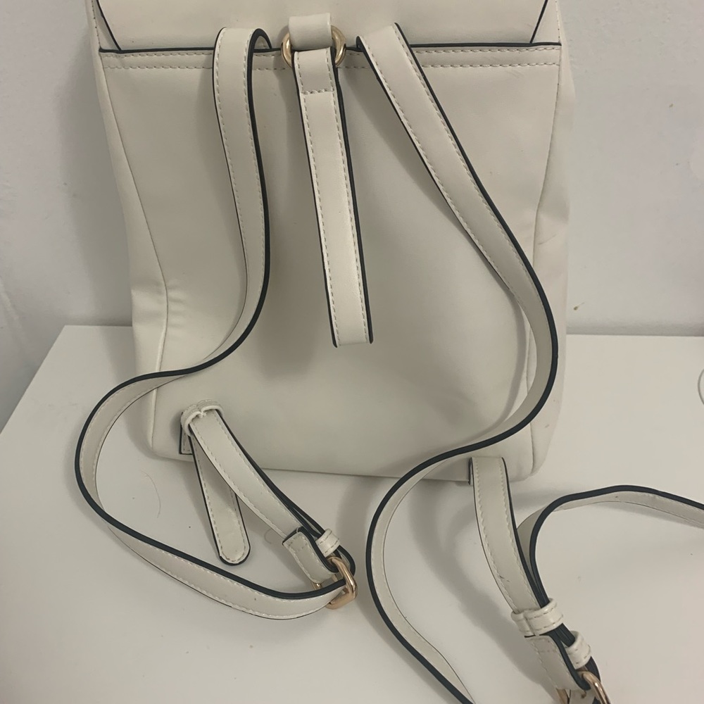 Forever 21 white mini backpack